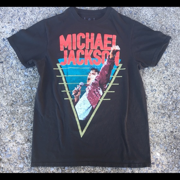 michael Jackson Tops - Michael Jackson Black Tee Shirt Women’s Size Small